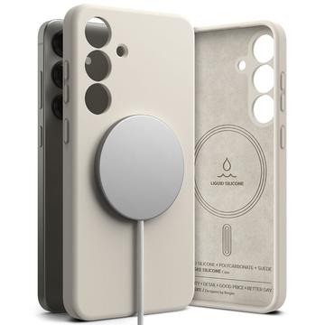 Husă Samsung Galaxy S25+ - Ringke Liquid Silicone MagSafe - Piatră