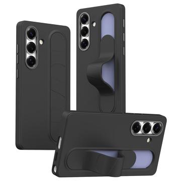 Samsung Galaxy S25+ Husă hibridă Smart cu prindere în picioare - Negru