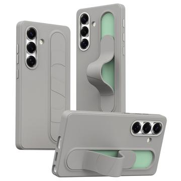 Samsung Galaxy S25+ Husă hibridă Smart cu prindere în picioare - Gri titan