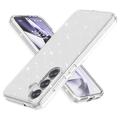 Husă Hibrid Samsung Galaxy S25+ - Stylish Glitter - Biel