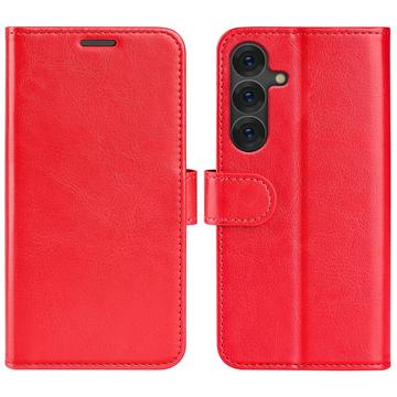 Husă Portofel Cu Închidere Samsung Galaxy S25+ - Roșu