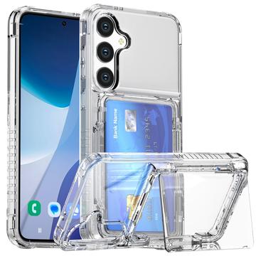 Husă Transparentă Samsung Galaxy S26/S26 Pro cu Suport pentru Carduri