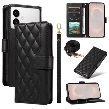 Husa portofel matlasata de lux Samsung Galaxy S26 Edge