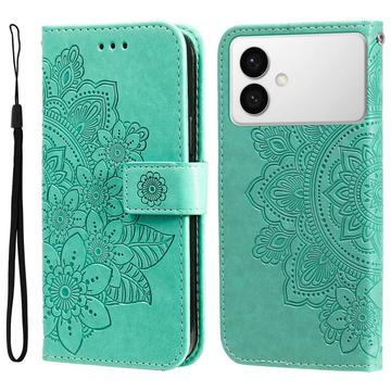 Husă Portofel Samsung Galaxy S26 Edge - Mandala - Verde