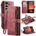 Husă Portofel Samsung Galaxy S26 FE - Caseme C30 Multifunctional - Roșu