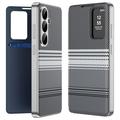 Husă rabatabilă Smart View cu model în carouri Samsung Galaxy S26 FE, cu compartiment pentru carduri