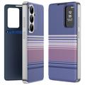 Husă rabatabilă Smart View cu model în carouri Samsung Galaxy S26 FE, cu compartiment pentru carduri - Violet