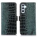 Husă Piele Portofel cu RFID Samsung Galaxy S26 FE - Crocodile