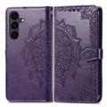 Husă tip portofel cu curea de mână Samsung Galaxy S26 FE Mandala - Violet