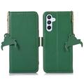 Samsung Galaxy S26 Husă din piele pentru portofel cu RFID - Verde