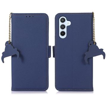 Samsung Galaxy S26/S26 Pro Husă din piele pentru portofel cu RFID - Sapphire