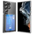 Husă Transparentă Samsung Galaxy S26 Ultra cu Suport pentru Carduri