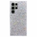 Husă TPU Samsung Galaxy S26 Ultra - Glitter Flakes - Argintiu