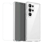 Samsung Galaxy S26 Ultra Mobeen Clear Cover și set sticlă temperată 9H GP-FPS948AEGTW - Transparent