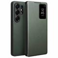 Husă Piele Flip Samsung Galaxy S26 Ultra - Qialino Smart View - Verde