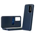 Samsung Galaxy S26 Ultra Smart Clear View Husă Flip cu slot pentru card - Safir