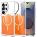 Samsung Galaxy S26 Ultra Husă hibridă în două tonuri - compatibilă cu MagSafe - portocaliu