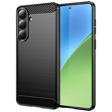 Husă TPU Brushed Samsung Galaxy S26+ - Fibră de Carbon