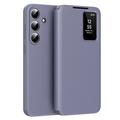 Husa portofel Samsung Galaxy S26+ Smart Clear View cu slot pentru card - Gri Violet