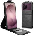 Husă verticală cu rabat și suport Samsung Galaxy S27 Pro - Negru