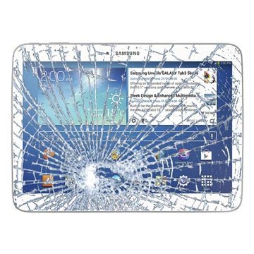 Reparație Geam Cu Touchscreen Samsung Galaxy Tab 3 10.1 P5200, P5210 - Alb