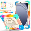 Husă Samsung Galaxy Tab A11 cu Curea de Mână - Heavy Duty 360 - Multicolor