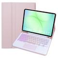 Samsung Galaxy Tab A11+ Carcasă cu tastatură Bluetooth - Roz