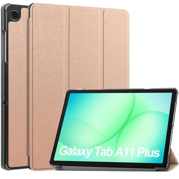 Husă Smart Folio Samsung Galaxy Tab A11+ Tri-Fold - Auriu Roze