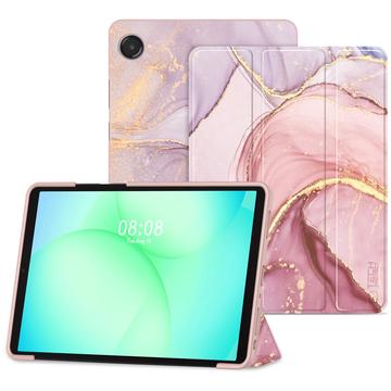 Samsung Galaxy Tab A9/A11 Tech-Protect SmartCase Tri-Fold Folio Case - Marmură
