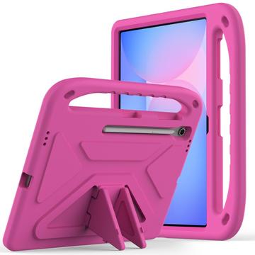 Husă Copii Antișoc Samsung Galaxy Tab S10 FE+ - cu Mâner - Roz Intens