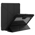 Husă Folio Smart Samsung Galaxy Tab S10 FE+ - Nillkin Bumper - Negru / Transparent