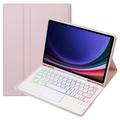 Carcasă cu tastatură Bluetooth Samsung Galaxy Tab S10 Lite/S10 FE/S9 FE/S9 - Roz