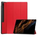 Husă Folio Smart Samsung Galaxy Tab S10 Ultra - Tri-Fold - Roșu