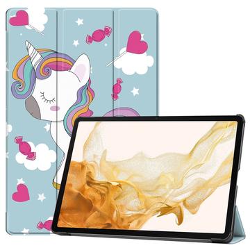 Husă Folio Smart Samsung Galaxy Tab S10+ - Tri-Fold - Inorog