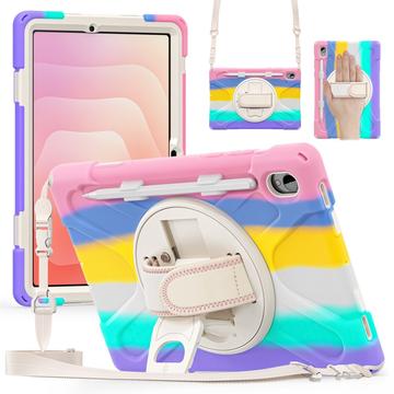 Husă Samsung Galaxy Tab S11 cu Curea de Mână - Heavy Duty 360 - Multicolor