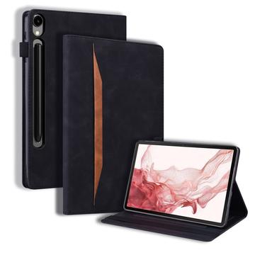 Husă Folio Samsung Galaxy Tab S11/S10 Lite/S10 FE/S9 FE/S9/S8/S7 Business Style - Negru
