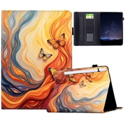 Husă Smart Folio Samsung Galaxy Tab S11 - Fluturi portocalii