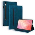 Husă Folio Samsung Galaxy Tab S11 Ultra Business Style - Albastru