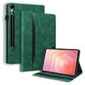 Husă Folio Samsung Galaxy Tab S11 Ultra Business Style - Verde