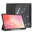 Husă Folio Smart Pliabilă Samsung Galaxy Tab S12+ - Dux Ducis Toby - Negru
