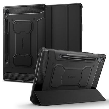 Husă Folio Samsung Galaxy Tab S9 FE - Spigen Rugged Armor Pro - Negru