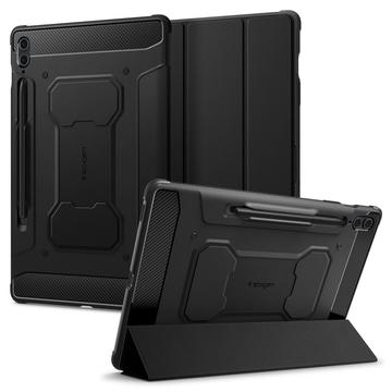 Husă Folio Samsung Galaxy Tab S9 FE+ - Spigen Rugged Armor Pro - Negru