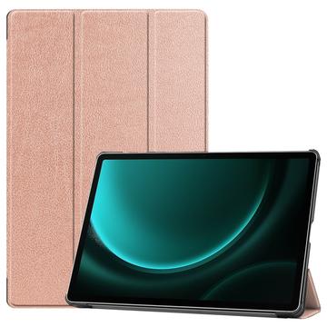 Husă Folio Smart Samsung Galaxy Tab S9 FE+ - Tri-Fold - Auriu Roze
