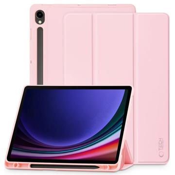 Husă Folio cu trei pliuri Samsung Galaxy Tab S9/S9 FE/S10 FE/S10 Lite Tech-Protect SmartCase Pen - Roz
