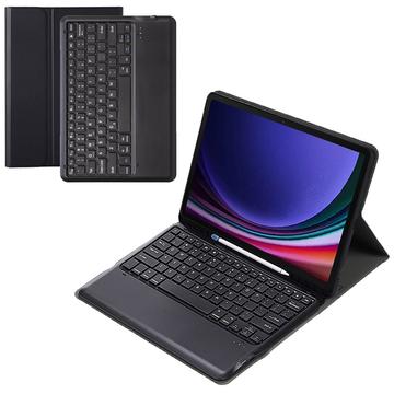 Husă Cu Tastatură Bluetooth Samsung Galaxy Tab S9+ (Ambalaj Deschis - Vrac Acceptabil) - Negru