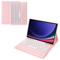 Husă Cu Tastatură Bluetooth Samsung Galaxy Tab S9+ - Roz