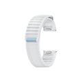 Samsung Galaxy Watch 4/4 Classic/5/5 Pro/6/6 Classic/7/FE Fabric Band - M/L - Alb / Albastru