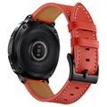 Curea de Piele Samsung Galaxy Watch4/Watch4 Classic/Watch5/Watch6/Watch FE/Watch7 - 20mm - Roșu