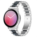 Curea Oțel Inoxidabil Samsung Galaxy Watch4/Watch4 Classic/Watch5/Watch6 - Albastru Închis / Argintiu