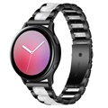 Curea Oțel Inoxidabil Samsung Galaxy Watch4/Watch4 Classic/Watch5/Watch6/Watch FE/Watch7 - Gri Perlat / Negru
